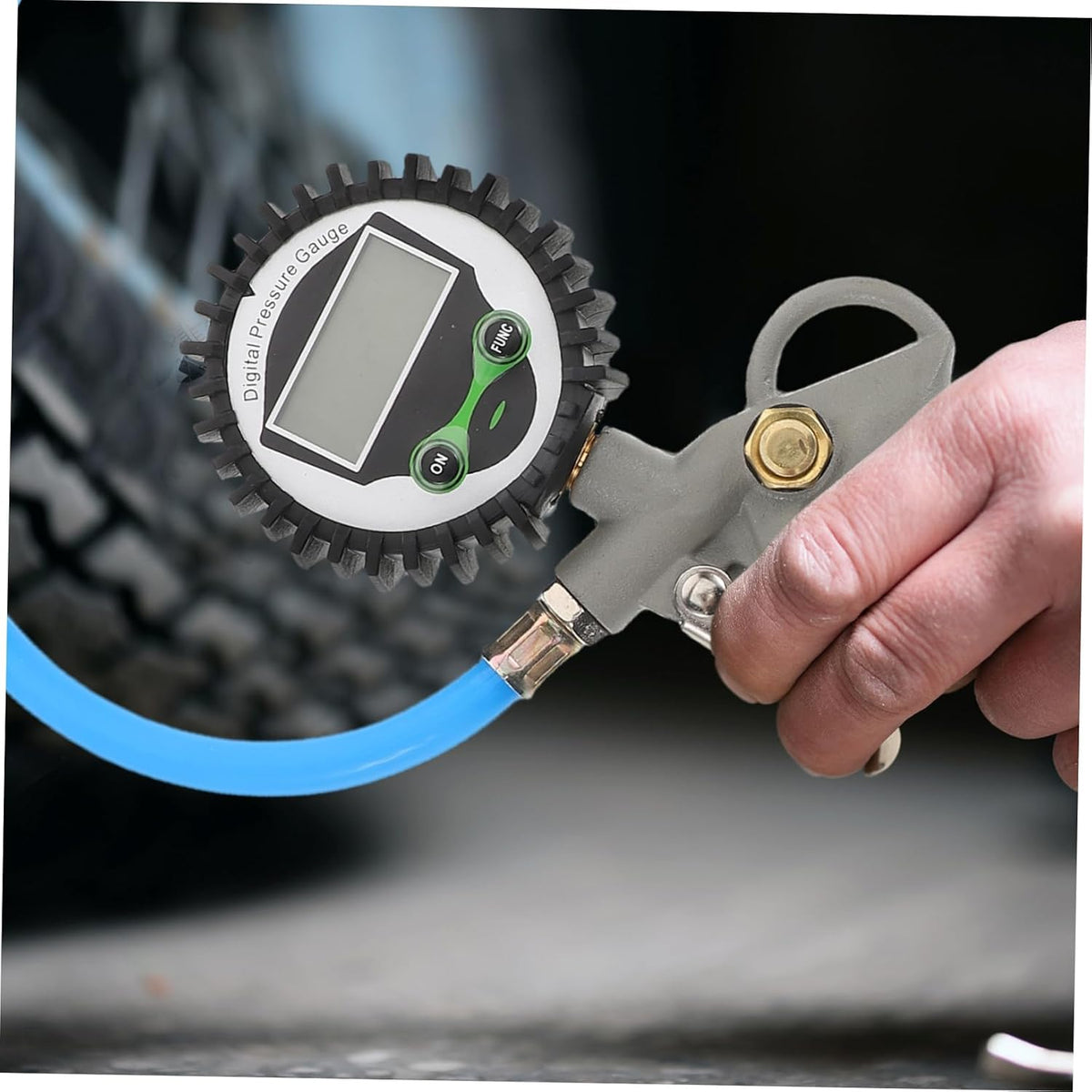 PRETYZOOM Digital Tire Pressure Gauge Stainless Steel Tire Pressure Measuring Tool with Large Handle for Easy Reading Precision Accuracy for Cars and Trucks