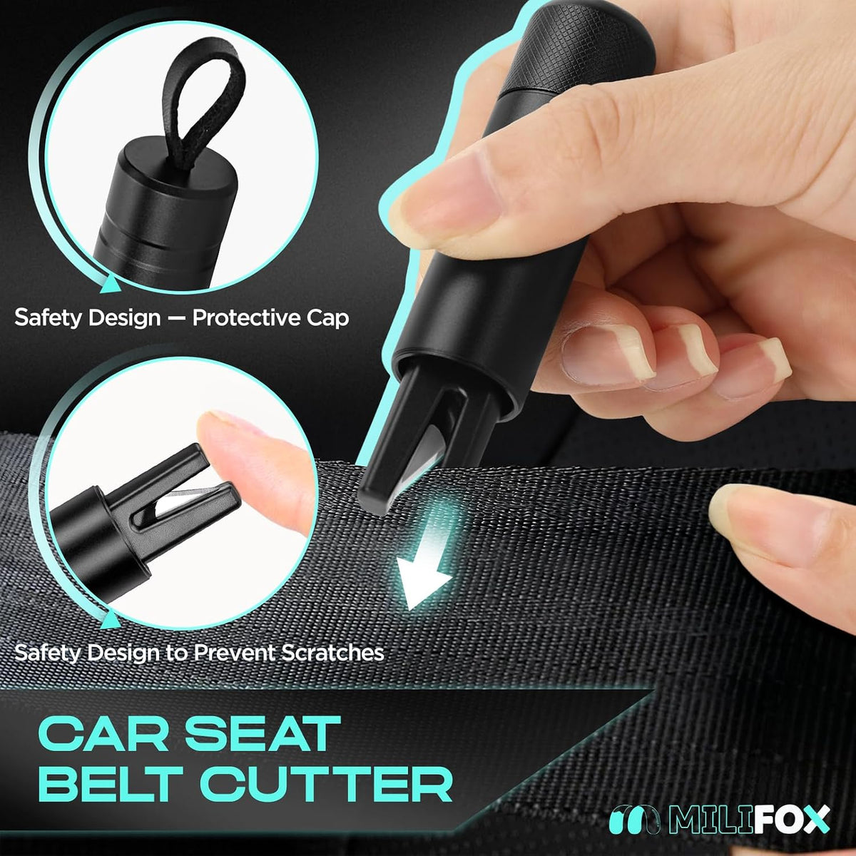 Window Breaker Seatbelt Cutter, Car Safety Emergency Escape Tool