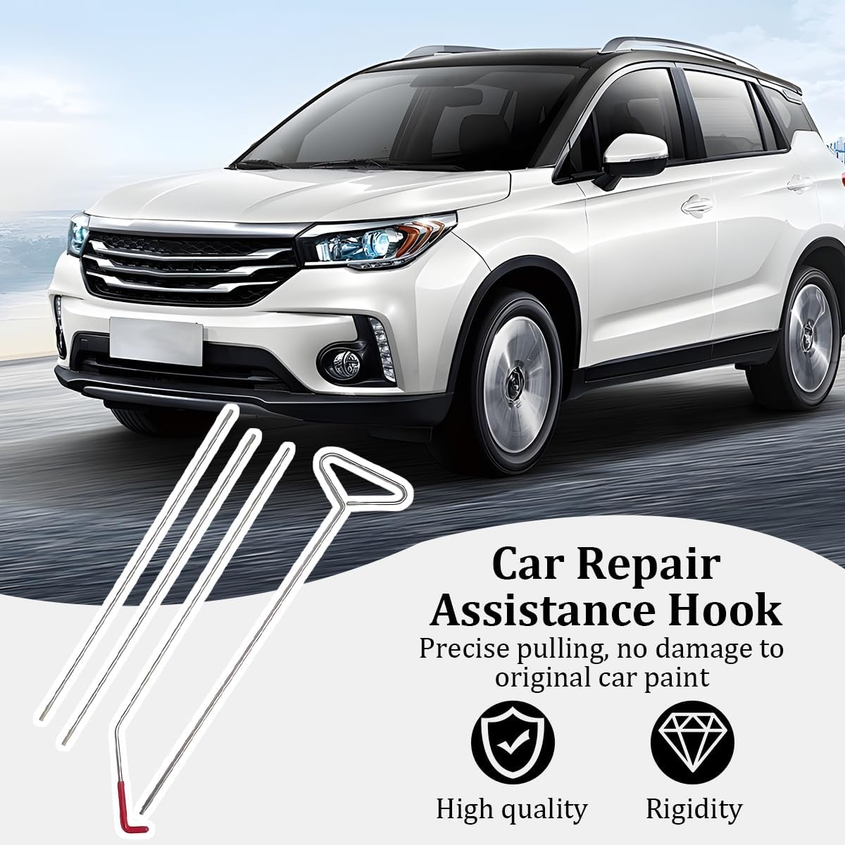 4 Pack 63 Inch Adjustable Emergency Car Long Reach Tool Kit