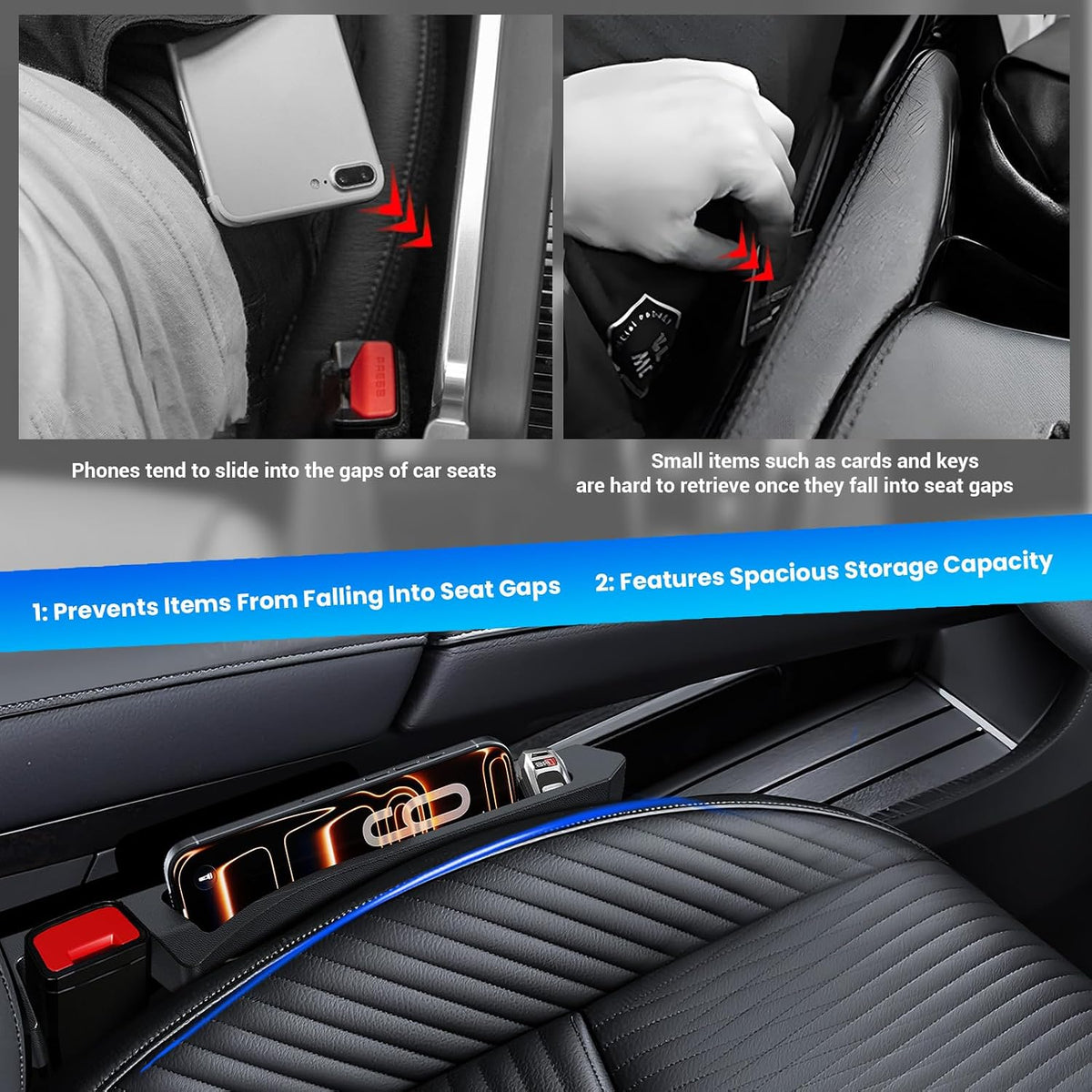 Half-Sized Seat Gap Filler Compatible with Hyundai Palisade