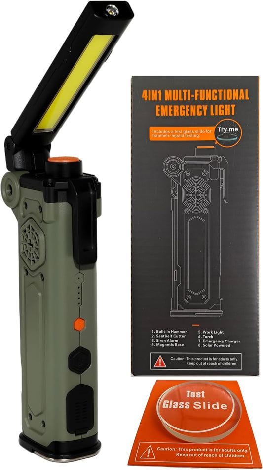 8-in-1 Car Emergency Escape Tool with Window Breaker & Seat Belt Cutter