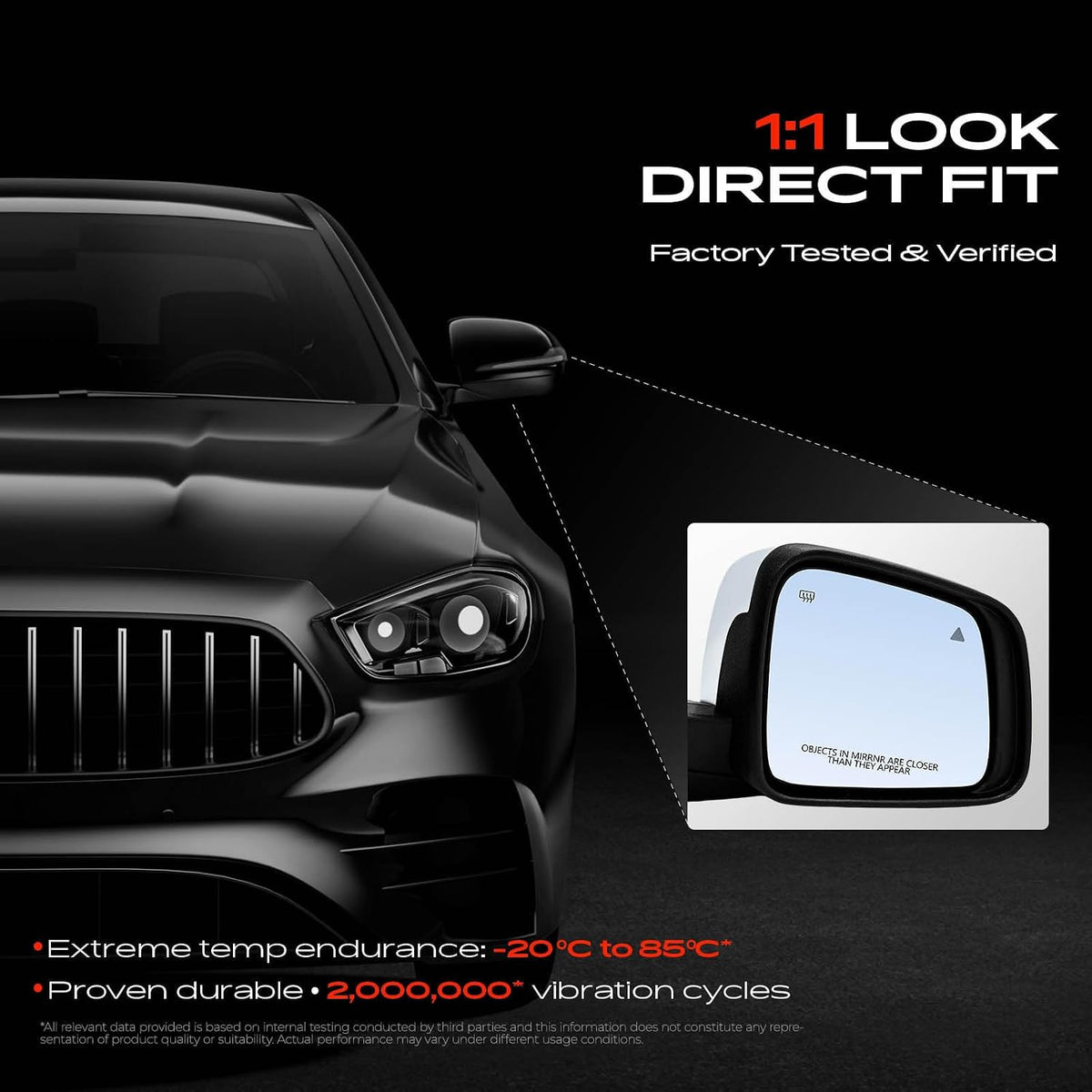 A-Premium Passenger Side Power Door Mirror Compatible with Jeep