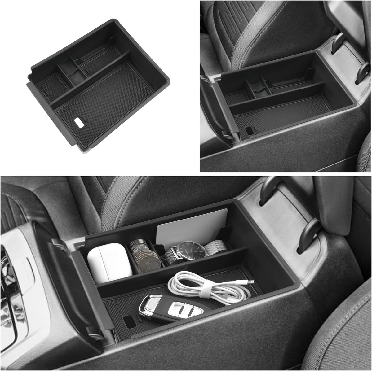 Ruiya 2025 2026 Tucson Center Console Organizer for 2026 Hyundai Tucson Accessories Armrest Console Box Compatible with 2022-2025 2026 Hyundai Tucson Automatic Transmission(Not for Limited/Hybrid)