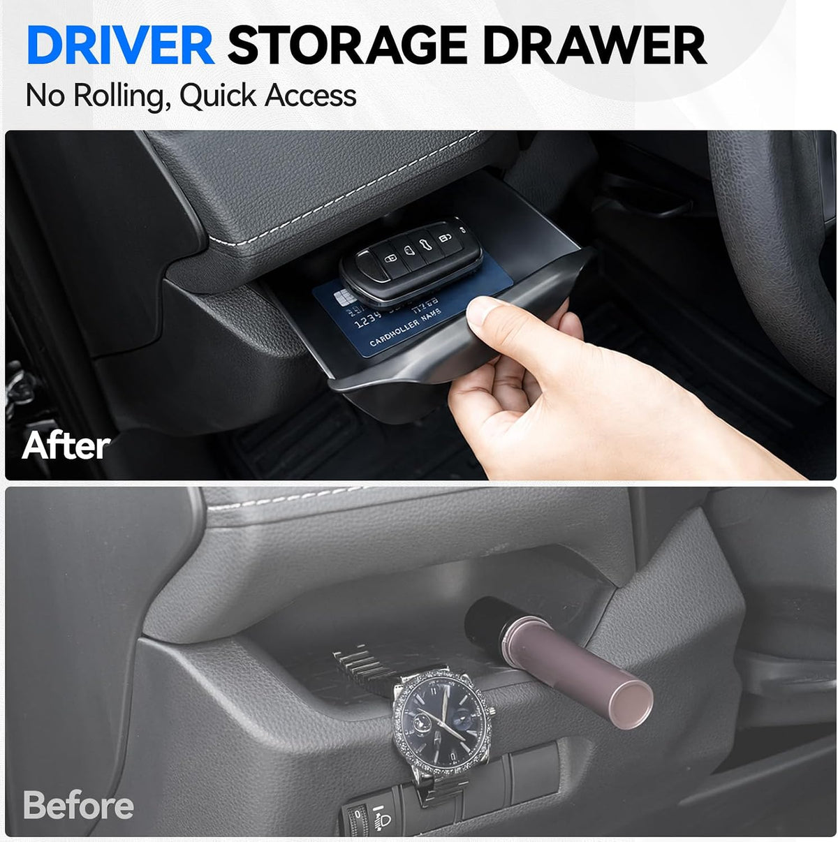 ELECFRESH Center Console Organizer for 2019-2025 Toyota RAV4 Accessories