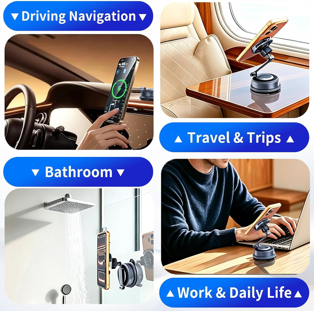 for Qi2.2 25W MagSafe Car Mount Charger, Cooling Fan, 75W Fast Adapter