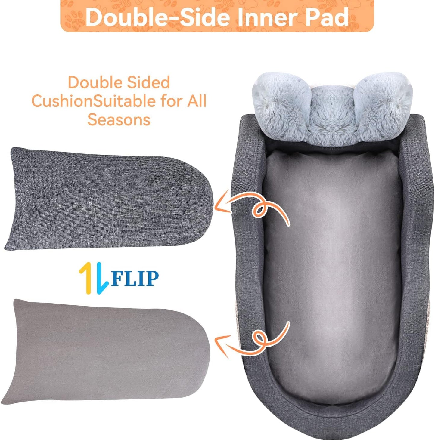 Dog Car Seat for Small Dog Center Console Seat Pet Booster Seat for Car Puppy Small Dogs(Dark Gray)