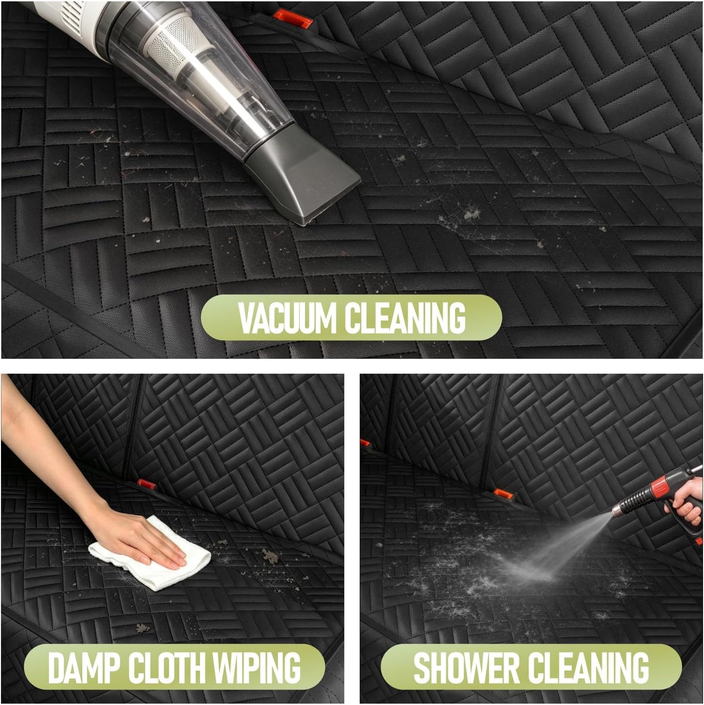 Dog Car Seat Cover for Back Seat, Waterproof 600D Oxford Protector for Travel and Daily Use, Non Slip Scratch Resistant Bench Cover, Easy to Clean, Fits Cars/SUVs/Trucks, 54 Inch