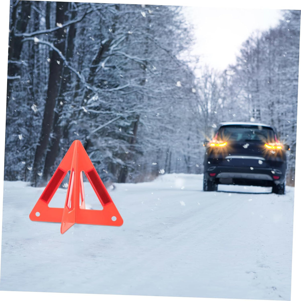 Alipis 1Set Reflective Emergency Triangles Roadside Car Safety Warning Tool for Breakdown Assistance Lightweight Durable Design for Trailers and Maintenance Vehicles