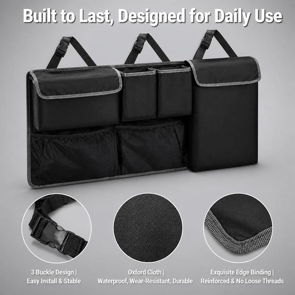 Car Trunk Organizer Backseat Hanging Storage Bag for 2000-2026 Subaru Crosstrek Forester Outback Ascent Premium Sport Limited Base Touring XT SUV Accessories