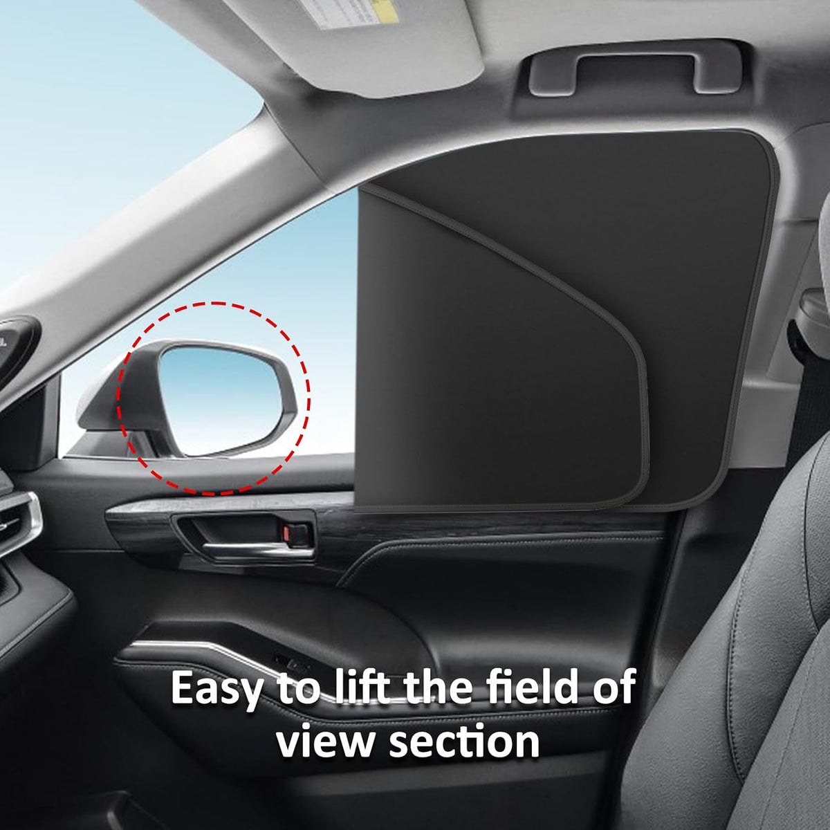 Suede Car Magnetic Window Shades, Keep Cooler Car Curtain - 4pcs