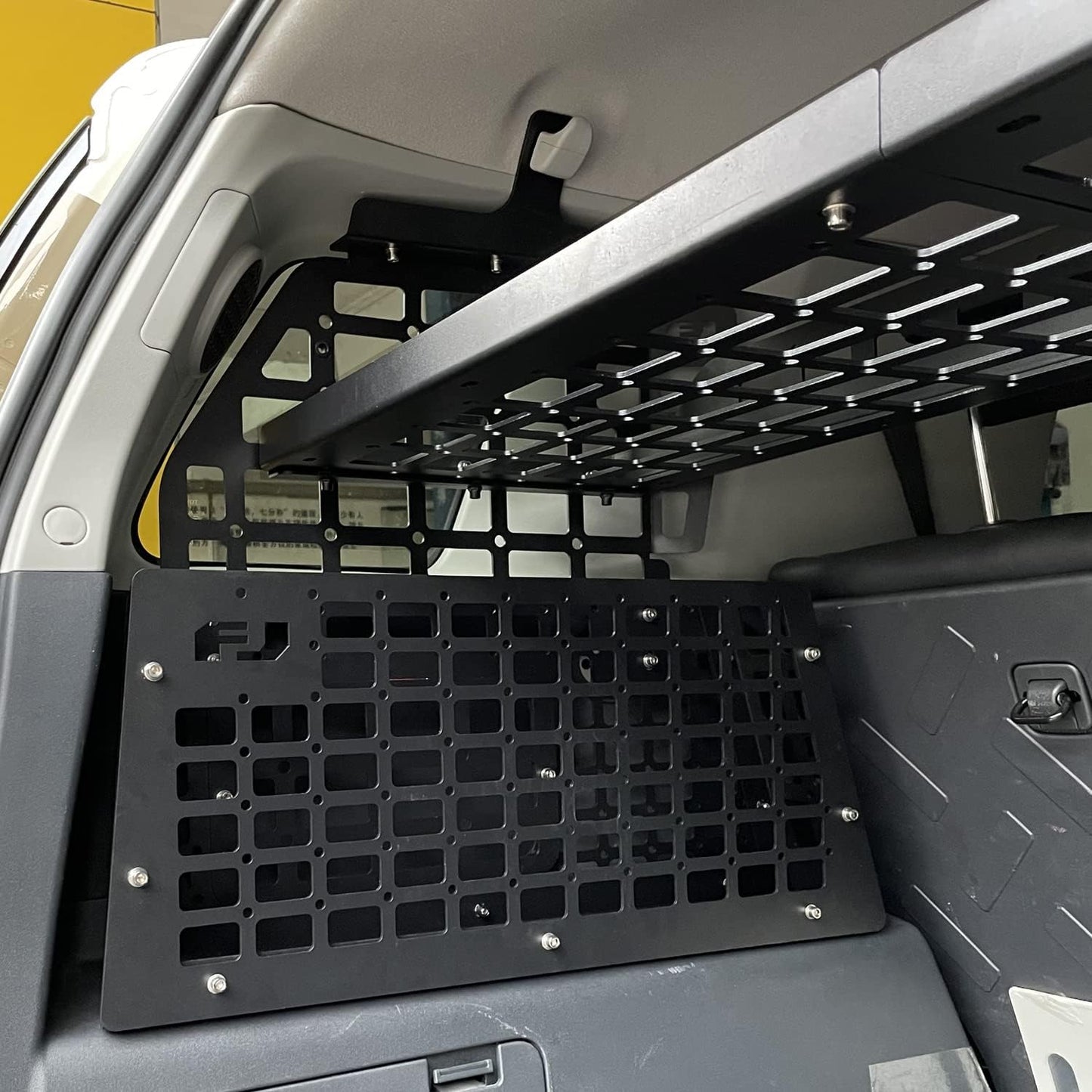 HIGH FLYING for Toyota FJ Cruiser (XJ10) 2007-2014 Car Accessories Modular Storage Molle Panel System Trunk Shelf Interior Luggage Carrier Rack Trunk Organizer (Whole Kit)