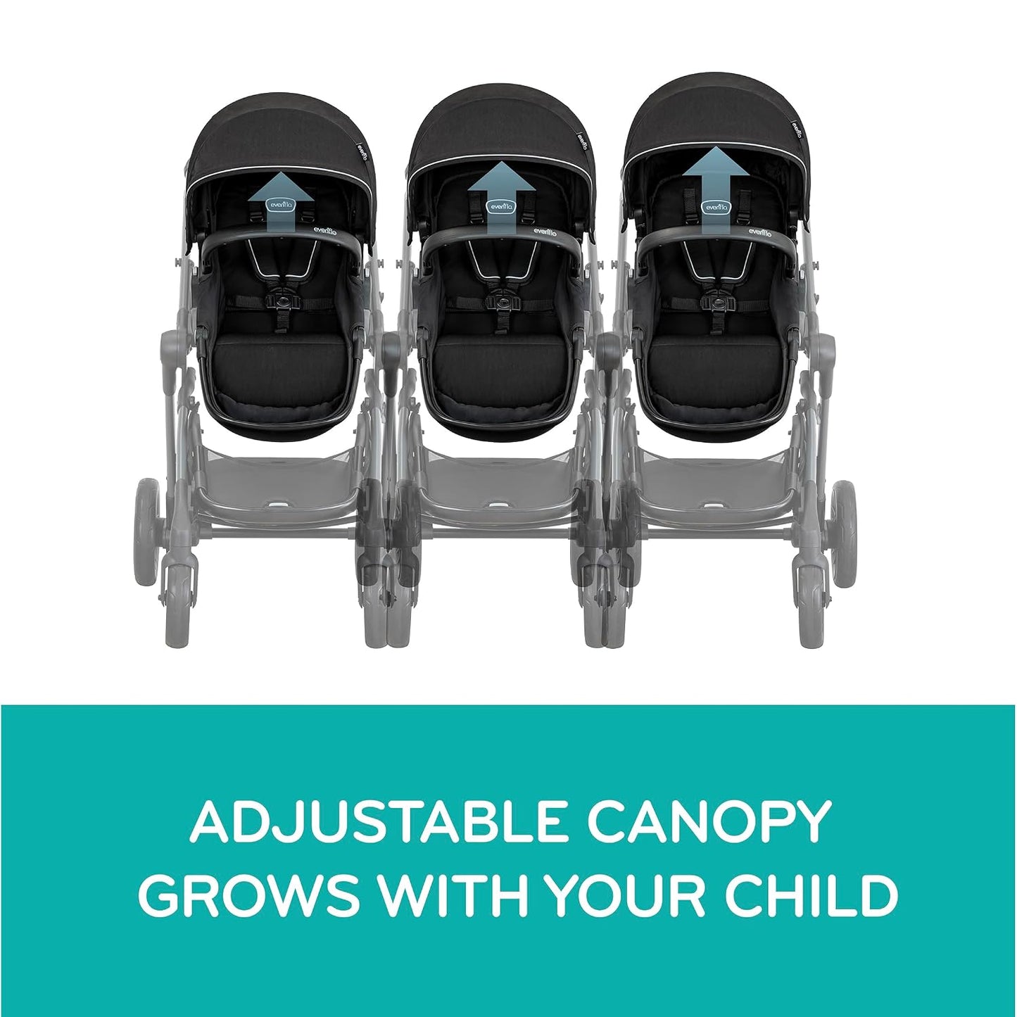 Evenflo Pivot Xpand Modular Travel System with LiteMax Infant Car Seat with Anti-Rebound Bar (Sabino Gray)