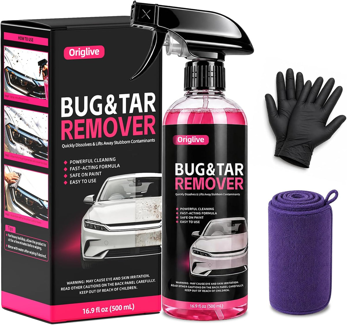 Bug & Tar Remover, Heavy Duty Exterior Car Cleaner, Safe on Paint