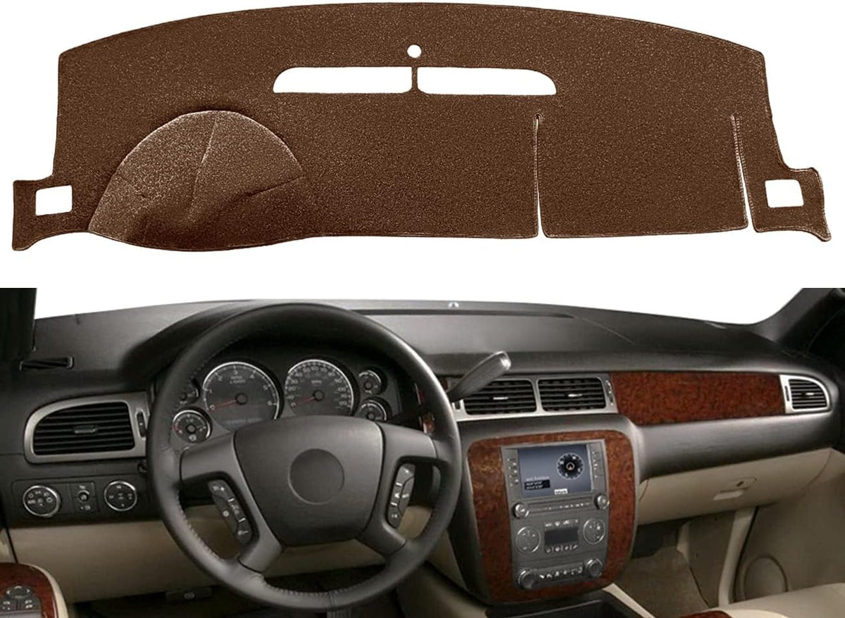 Yiz Dash Cover Mat for 2007-2014 Chevy Tahoe,GMC Yukon/Yukon XL (Beige) Y24