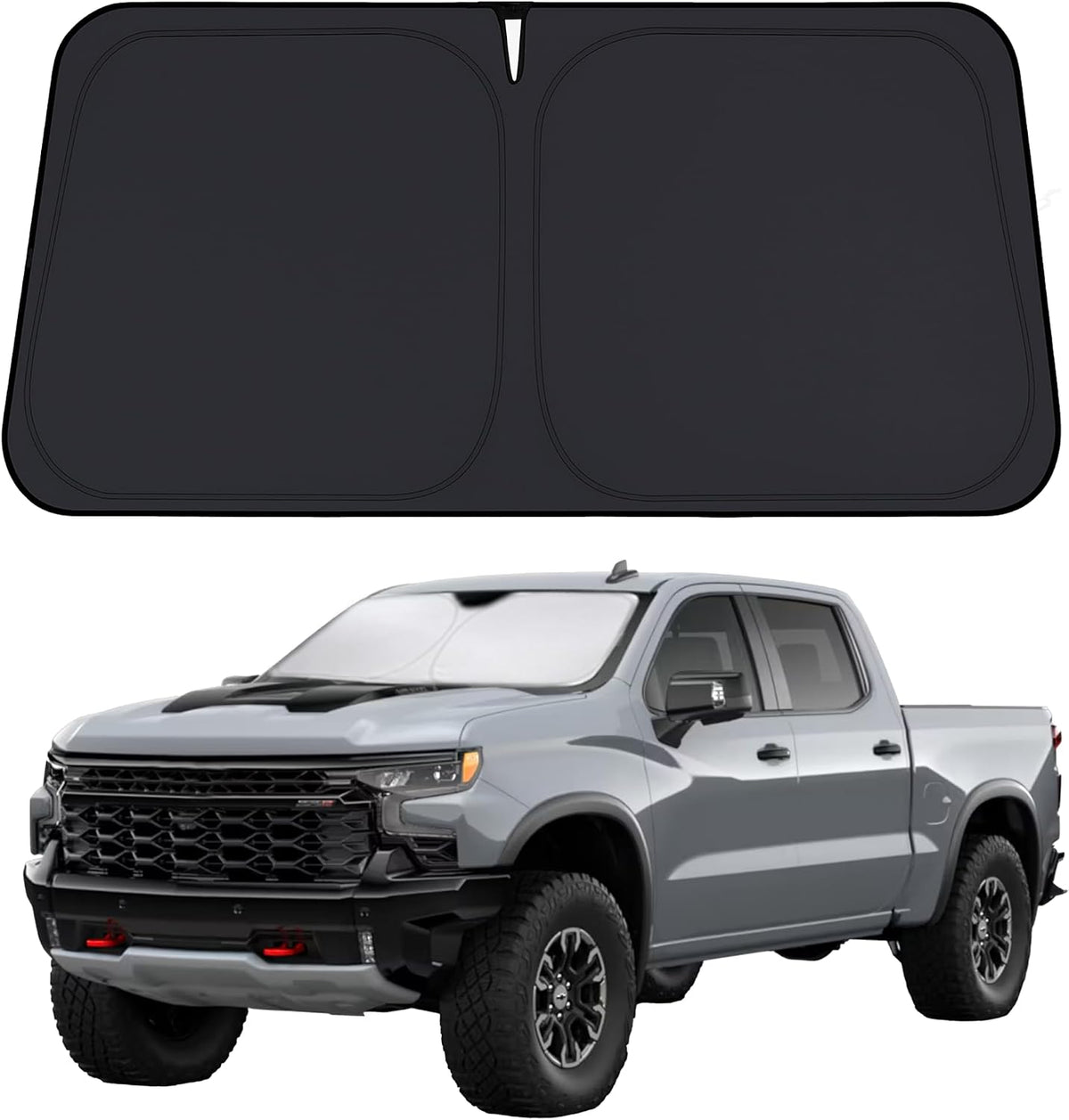 Windshield Sunshade Compatible for Chevrolet Silverado 1500 2019-2026