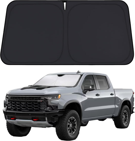 Windshield Sunshade Compatible for Chevrolet Silverado 1500 2019-2026