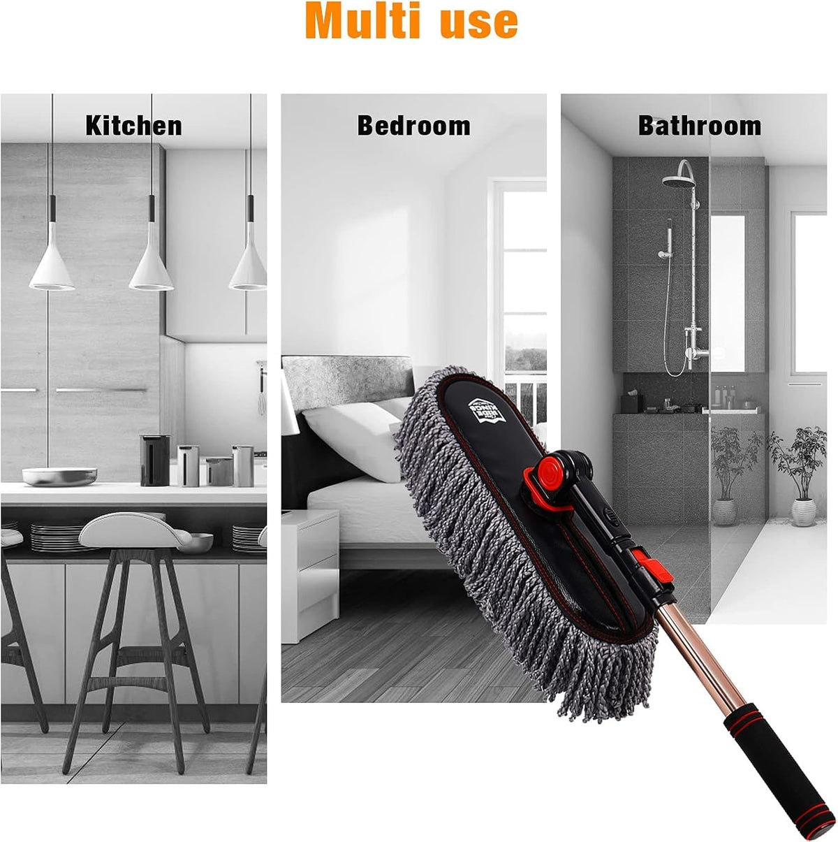 Car Duster Kit, Microfiber, 3 Pcs