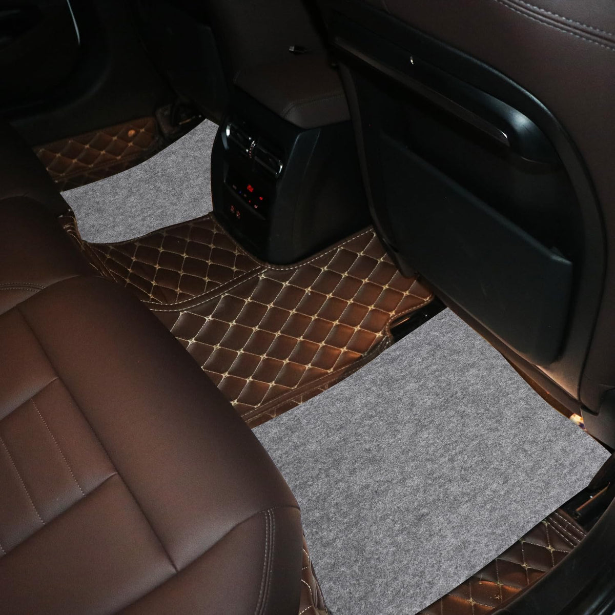 20-Pack Disposable Car Floor Mats 19.6×15.7 Inch Leak-Proof Heavy Duty Non-Woven Fabric for Car Wash/Detailing Truck/SUV/Jeep Vehicles - Dark Grey (Universal Fit, 20 Count)