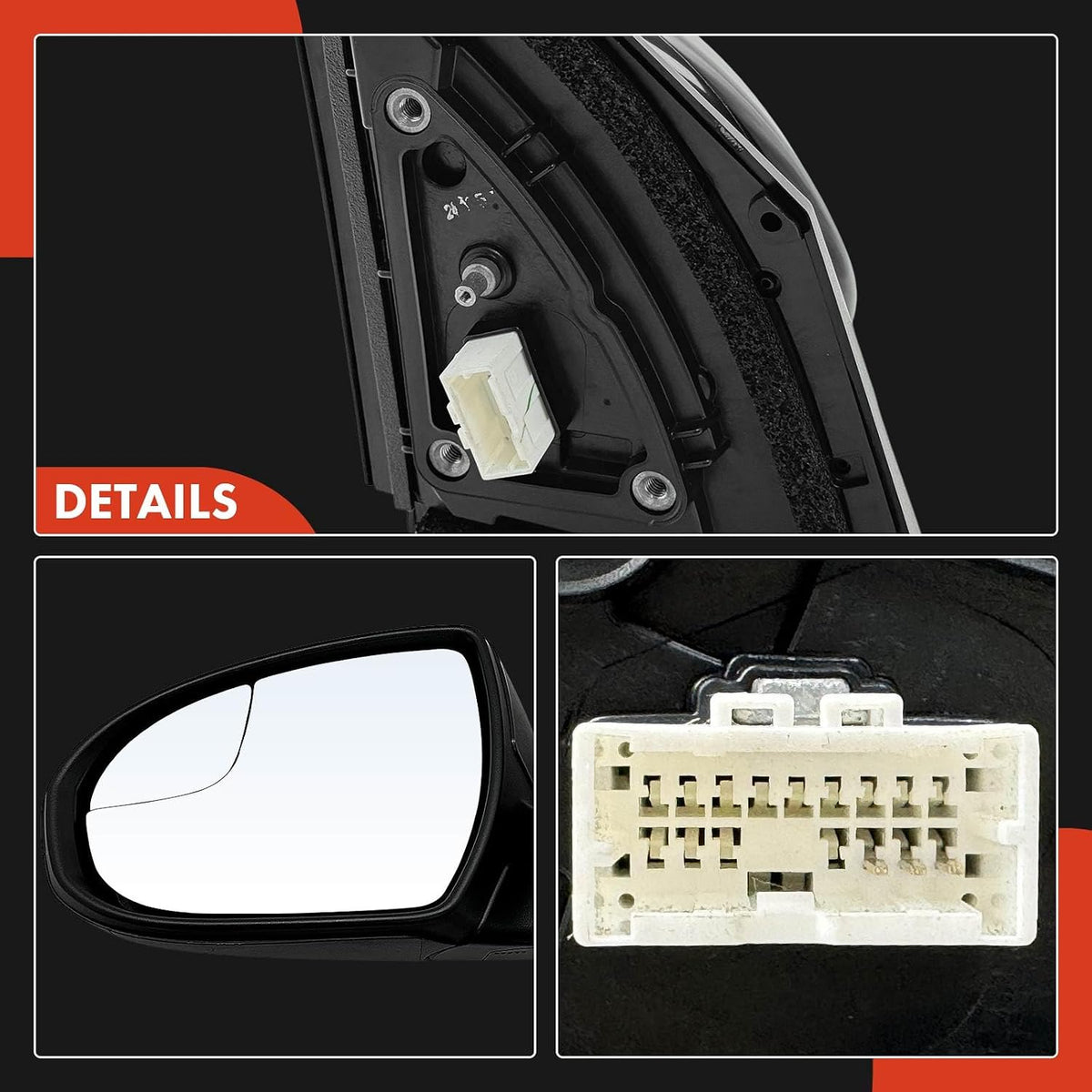 A-Premium Driver Side Power Door Mirror Compatible with Hyundai
