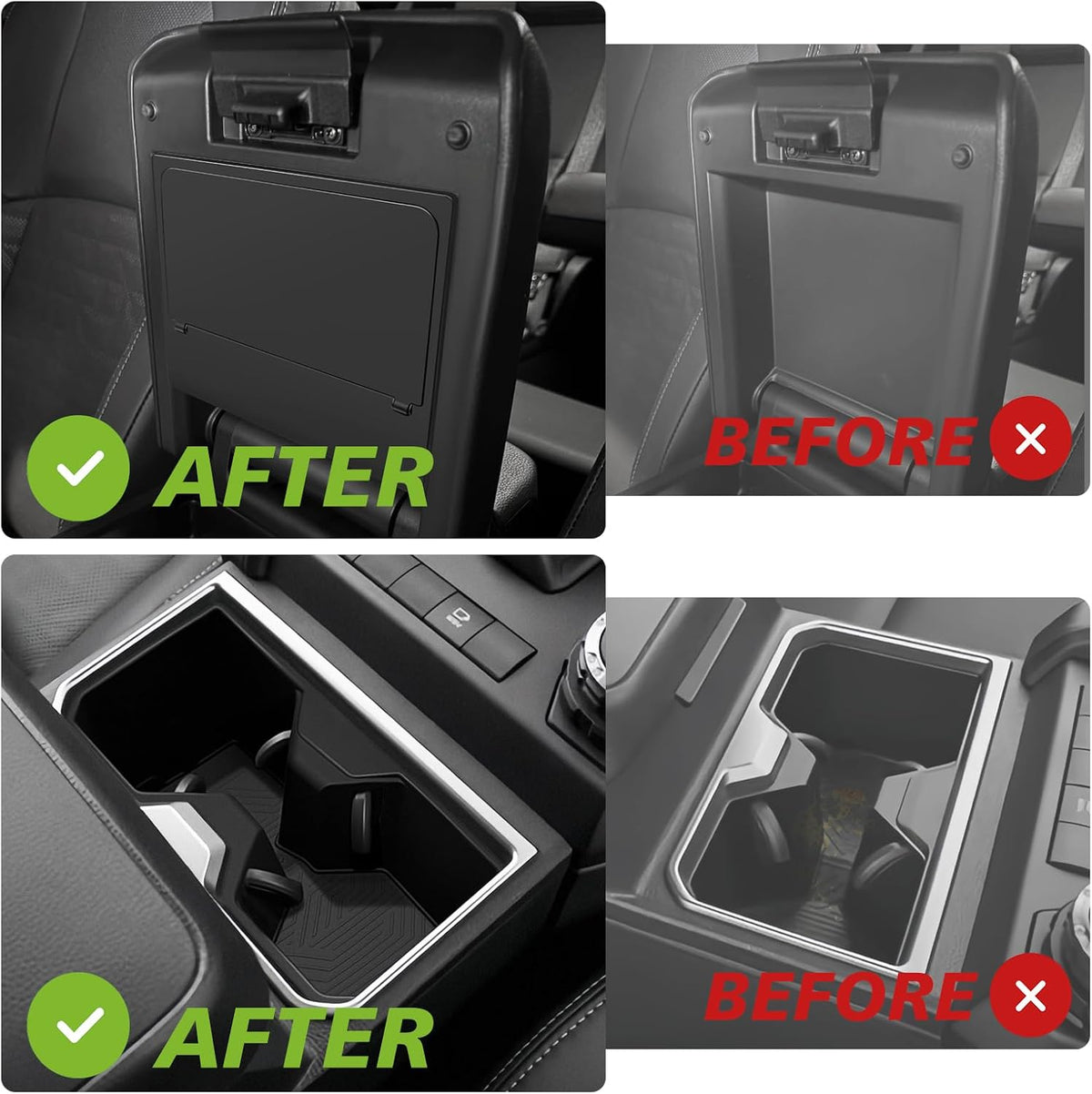 Muslogy Console Hidden Box & Cup Holder for 2025 2026 Toyota 4Runner