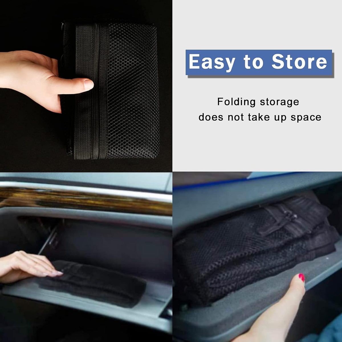Car Ceiling Cargo Net Pocket, 31"x21" Nine Grid Mesh Nine SUV Roof Organizer Long Trip Storage Bag,Tent Putting Quilt Children's Toy Towel Sundries Interior Accessories