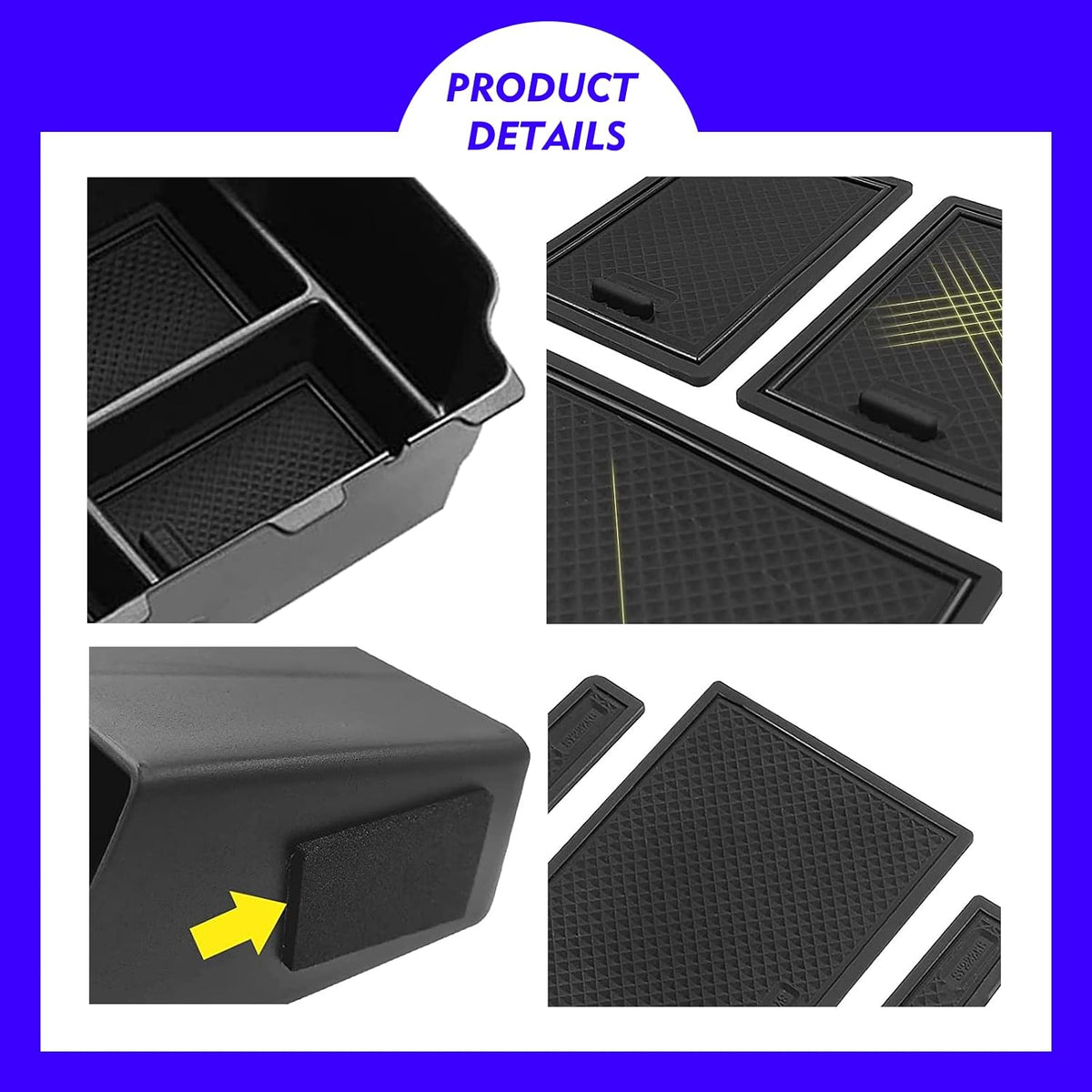 for Honda Civic 2024 2025 2026 Center Console Organizer Tray(2pcs)