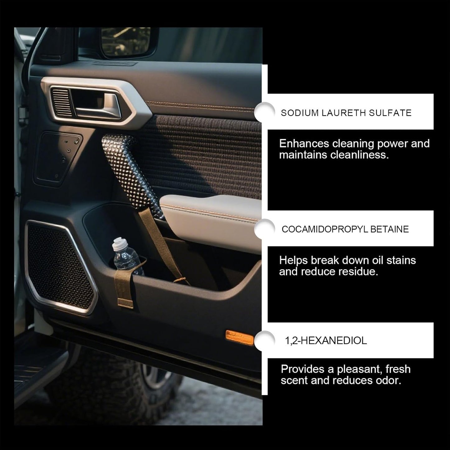 Multi-Surface Car Interior Stain Remover, All-Purpose Car Interior Cleaner Spray for Fabric Leather and Plastic Interiors Detailer for Seats Dashboard Console and Upholstery (1Pc)