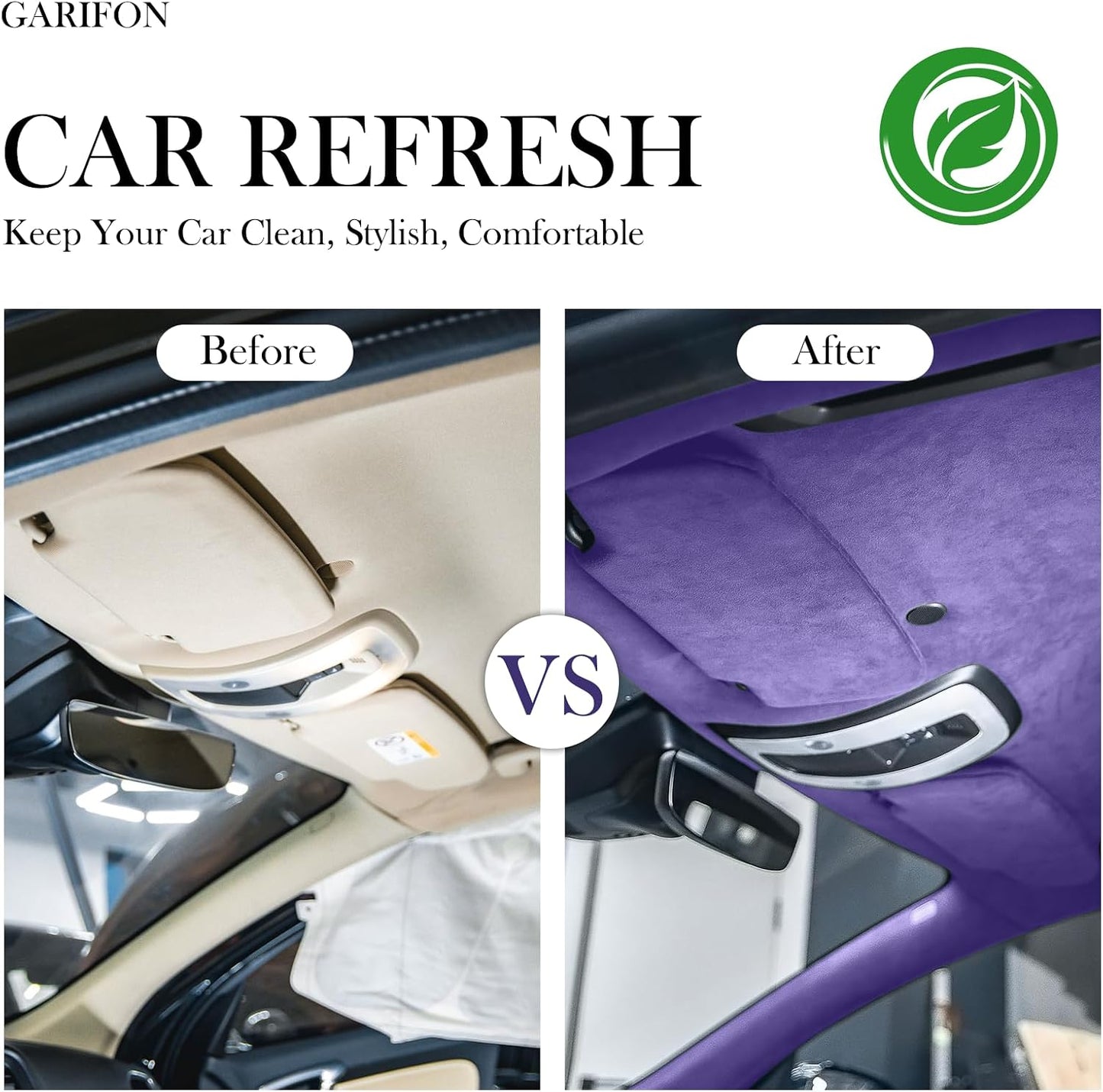 Purple Suede Headliner Fabric, 36" L×60" W Car Headliner Material, Tela para Tapizar Techo de Auto, Suede Wrap Car Interior with Foam Backing, Auto Roof Replacement Material for Truck