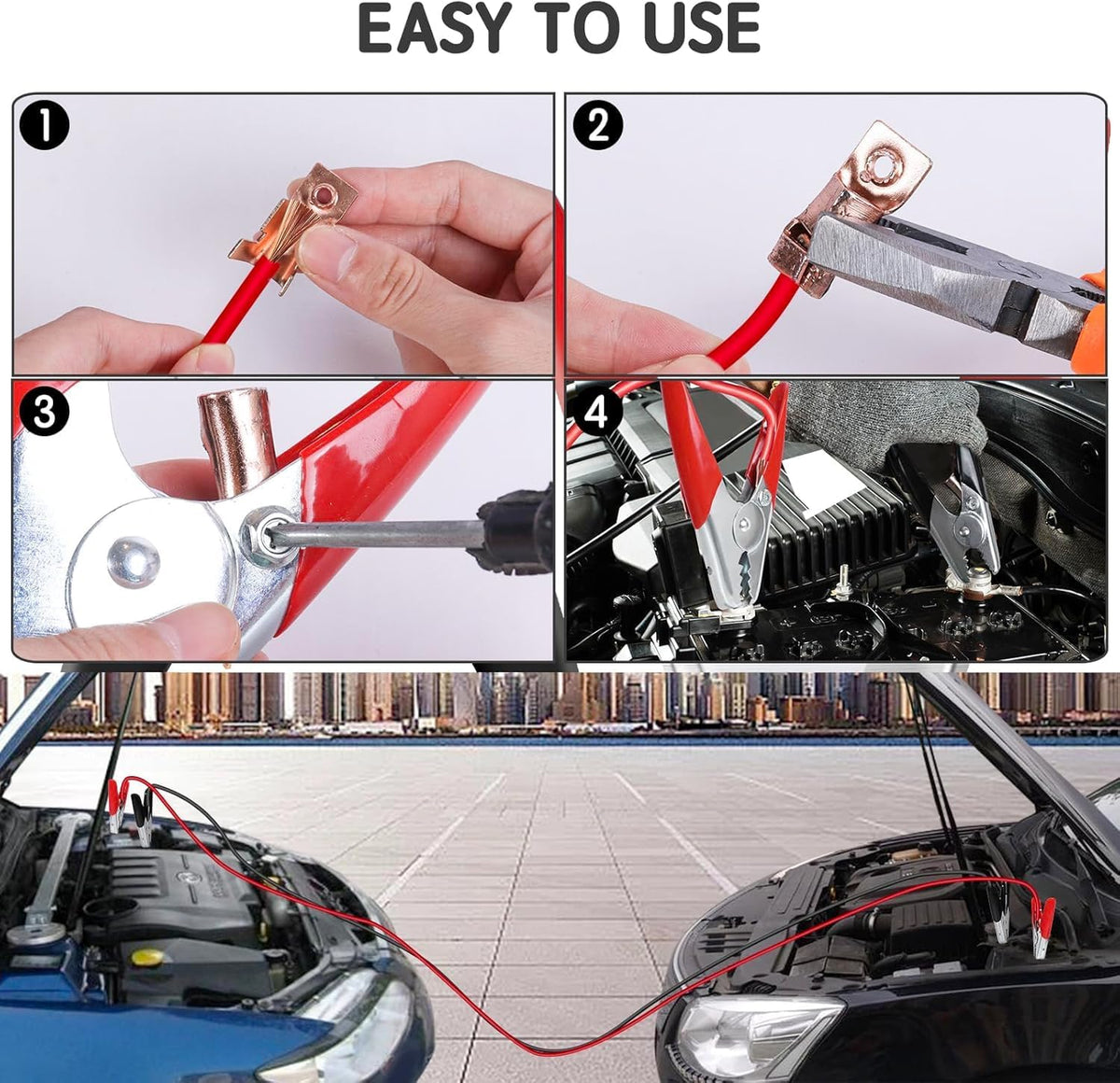 Jumper Cable Clamps Battery Charger Clamps Parrot Clip by Mushan