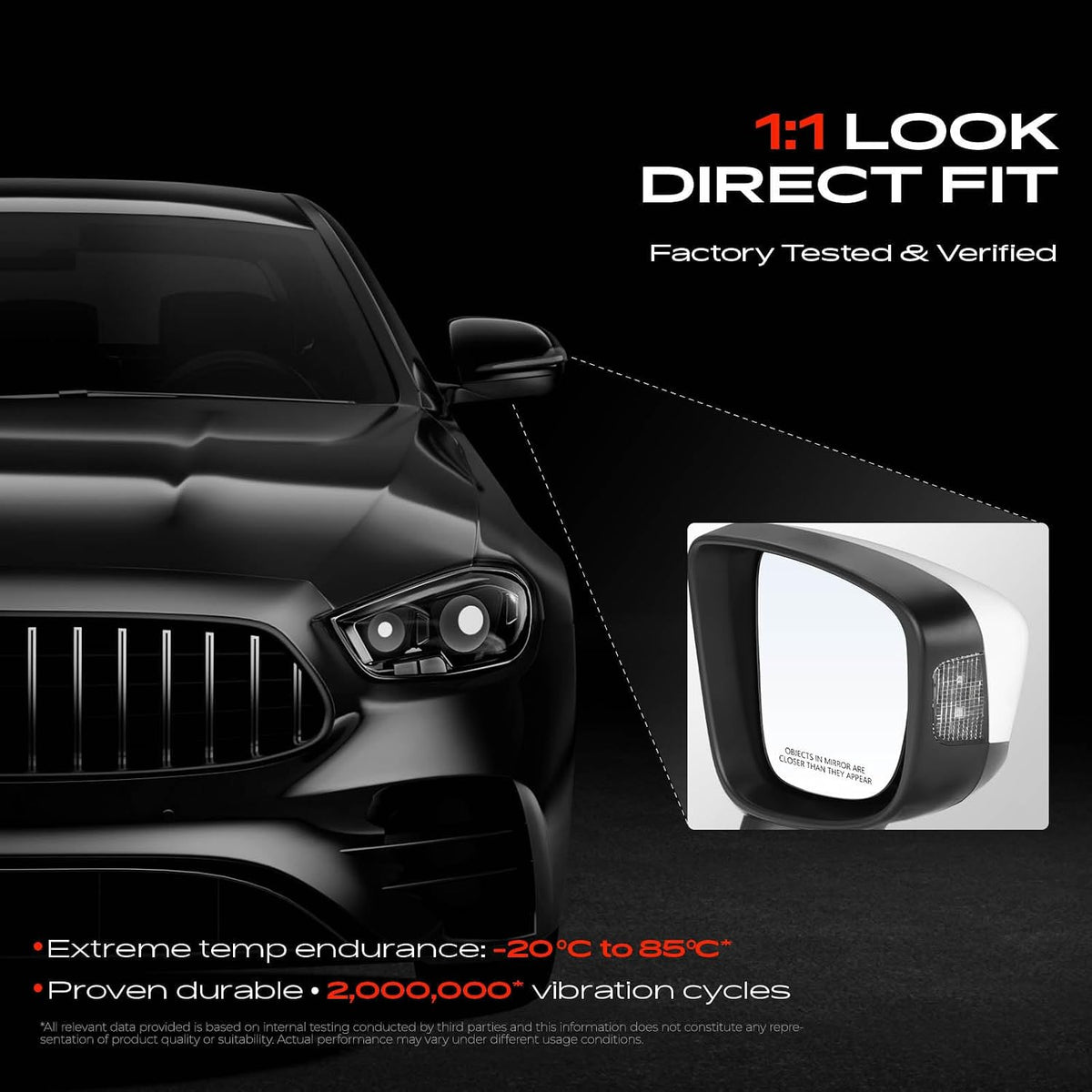 A-Premium Passenger Side Power Door Mirror Compatible with Mazda