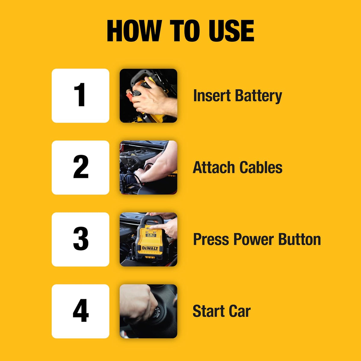 DEWALT DXAE20VBB Portable Battery Booster for Cars