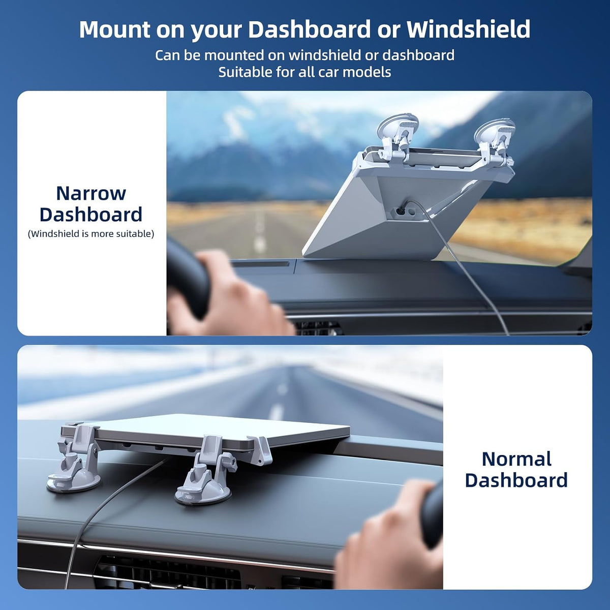 for Starlink Mini Car Mount for Dashboard, Star-Link Mini Suction Cup Mount