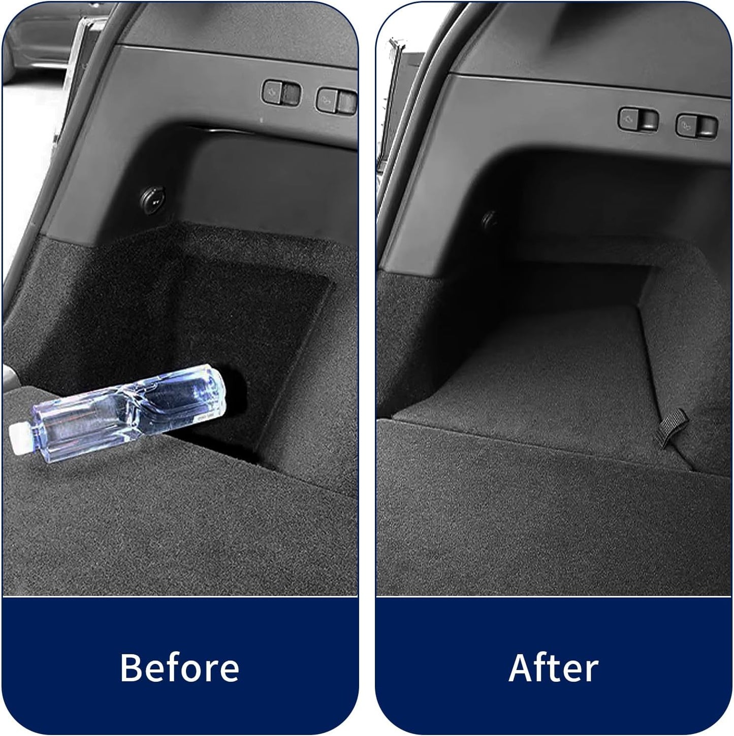 Tesla Model Y Juniper Trunk Storage Bins 2025 2026 TPE Rear Trunk Organizer Storage Box with Lids Tesla Model Y Accessories 2026