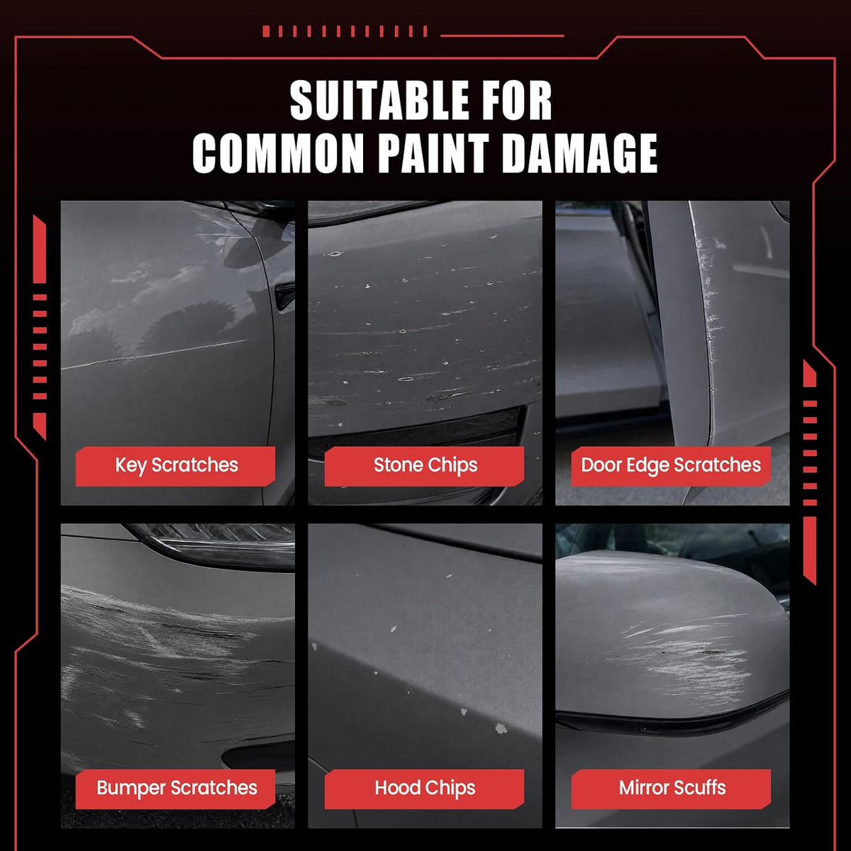 Stealth Grey (PN01) Touch Up Paint Compatible with Model Y/3/YL/X/S