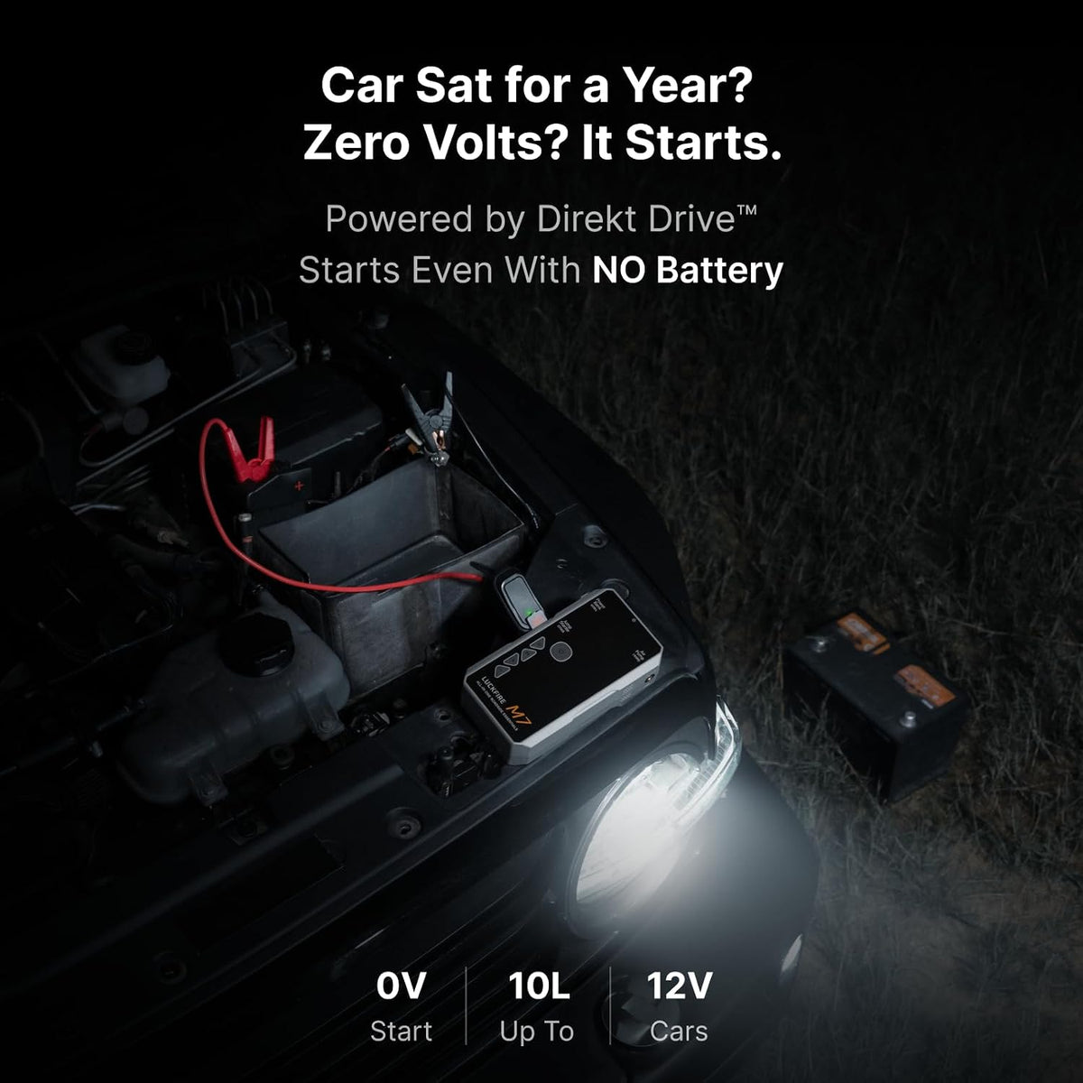 M7 TÜV Certified Jump Starter with Air Compressor, Smart Ignition