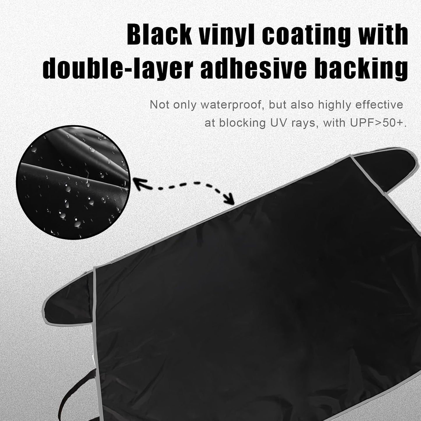 Windshield Cover for Ice and Snow No Scraping Car Accessories All Weather Waterproof Sunshade Winter Windshield Cover with Mirror Protection for Snow Ice Frost Sun Dust