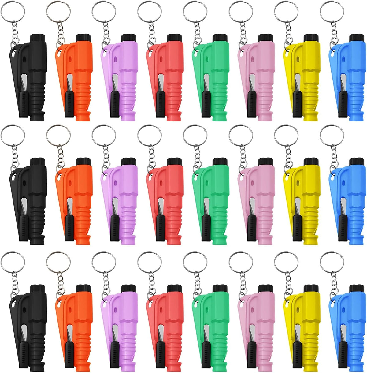 24 Pcs Car Window Breaker Key Chains