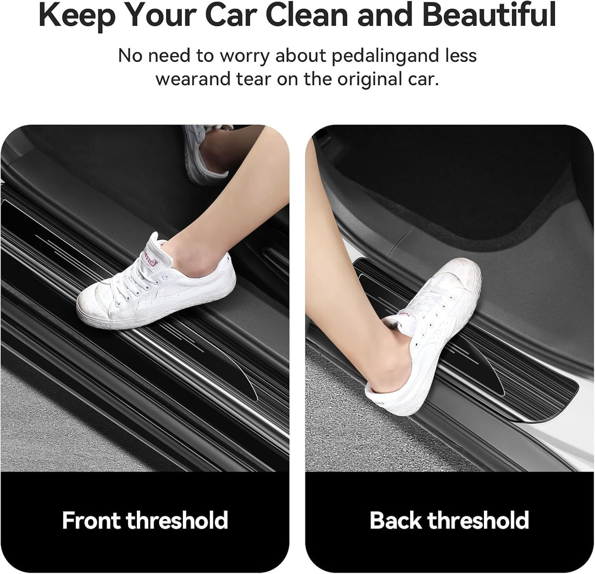4 Pcs Door Sill Protector for Honda Accord 2018-2025 2026 Hybrid (Include HEV) Accessories 11th Gen Stainless Steel Door Car Pedal Kick Protection (Black Brushed)