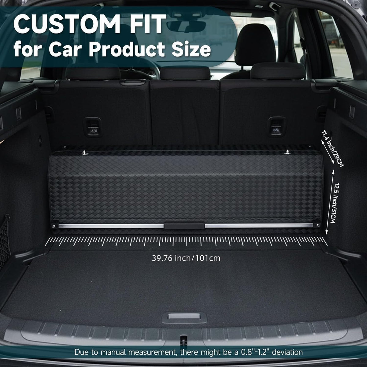 SUV Trunk Organizers and Storage, Waterproof Leather Car Storage Box