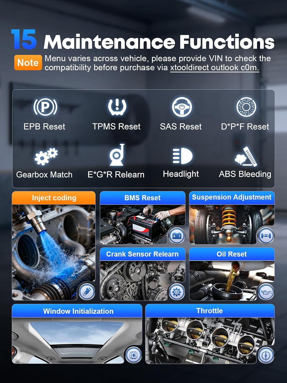 XTOOL D6 Full System OBD2 Scanner Diagnostic Tool with Lifetime Free Update