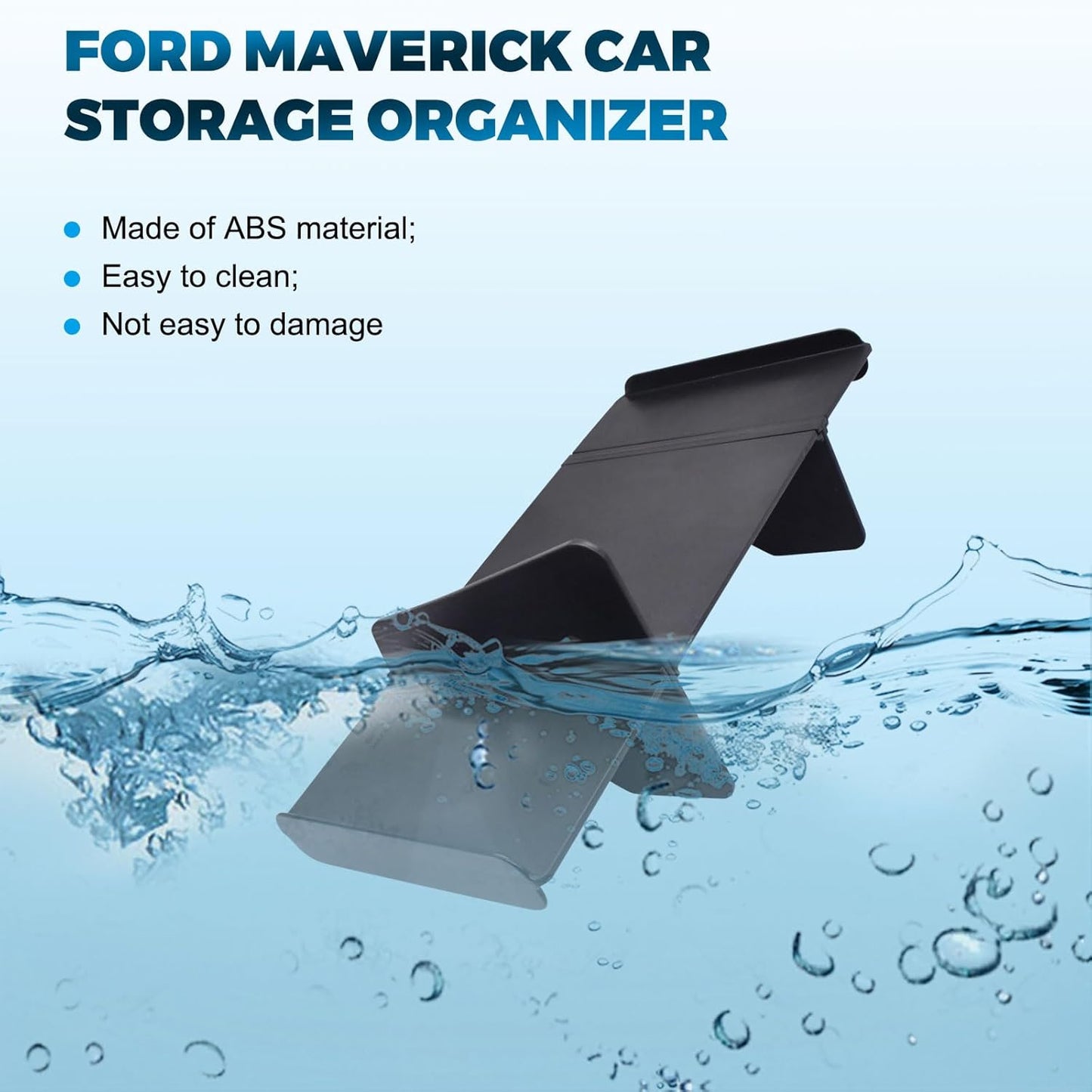Upgrade Car Storage Organizer Fit for Ford Maverick 2026 2022-2025 Glove Box Organizers Insert Compartment Tray ABS Black Materials Dividers