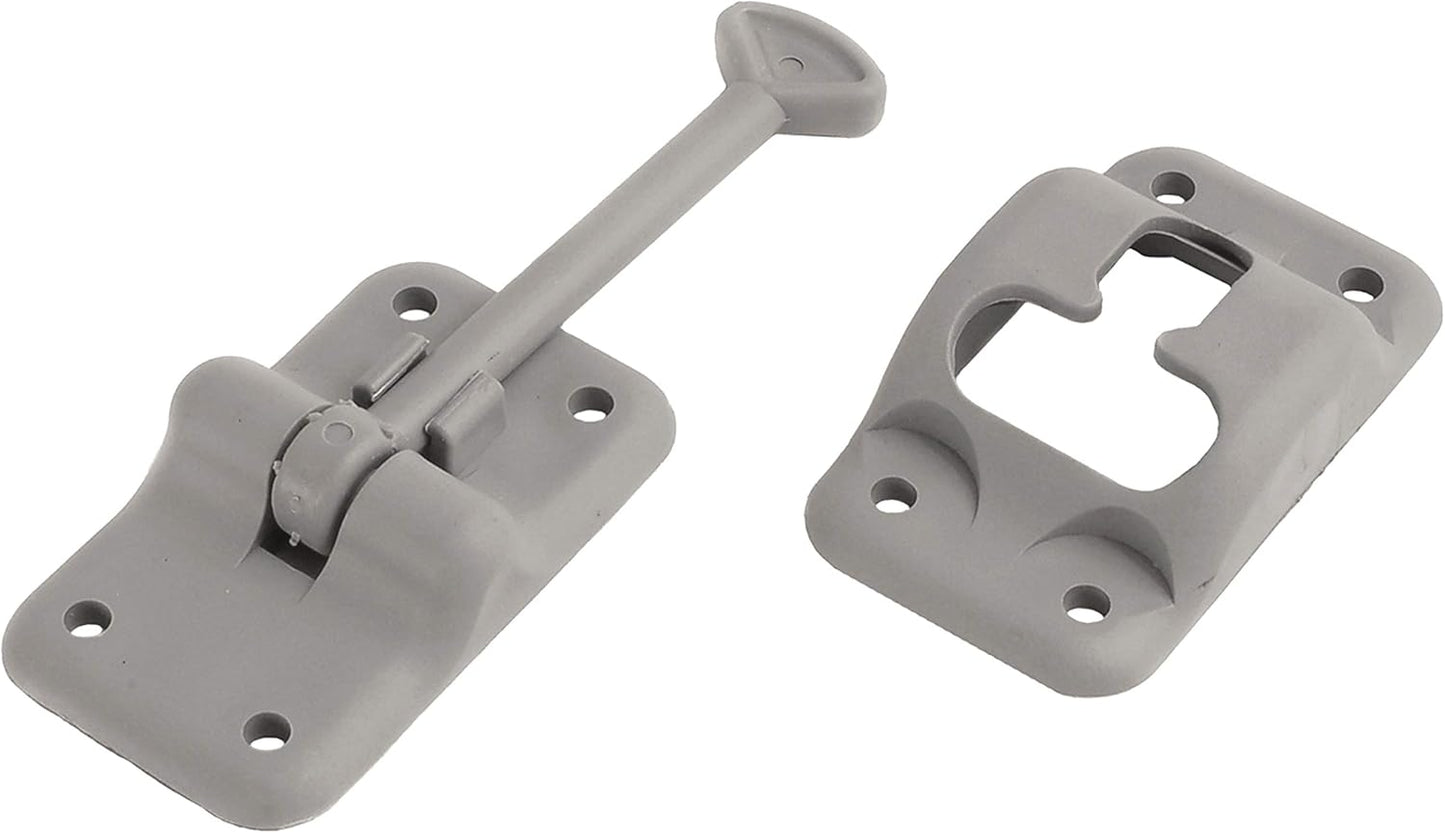 RV Designer E232 Entry Door Holder - T-Style RV Door Holder 3-1/2" Black - Durable Plastic for Camper/RV Doors - Easy Install with Plunger & Screws - Top RV Accessories