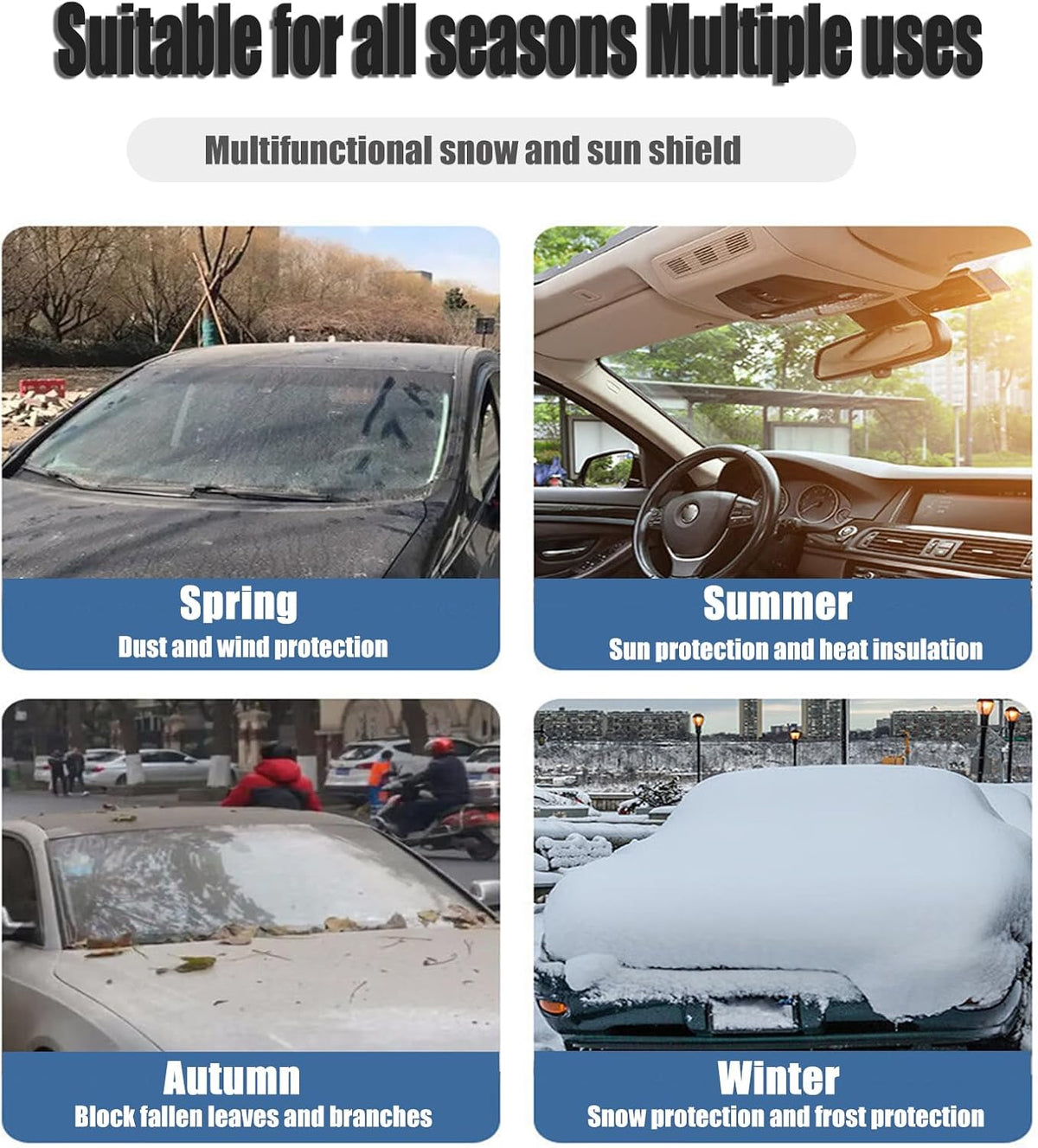 Windshield Snow Cover for Hyundai Palisade 2018-2025 LX2,Car Anti-Snow Cover,for Windshield and Window Protection,Ice and Snow&Winter Car Essentials,Winter Accessories
