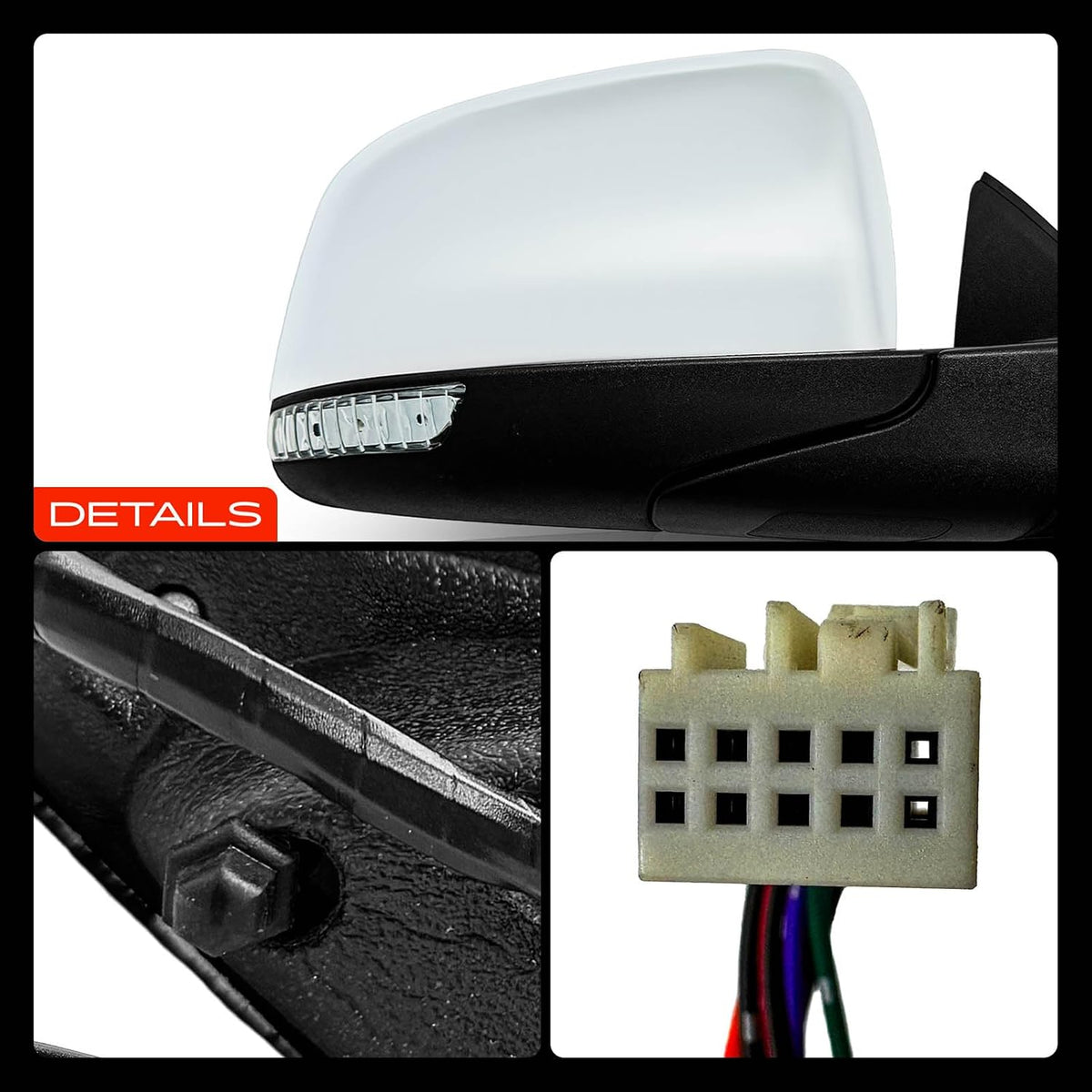 A-Premium Passenger Side Power Door Mirror Compatible with Jeep