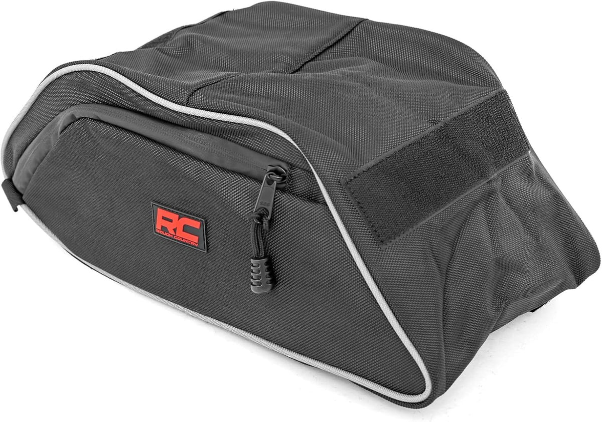 Rough Country Center Console Storage Bag for Polaris General XP4 1000 2016+ - Water & Dust Resistant UTV Storage Organizer with Dual Zippers