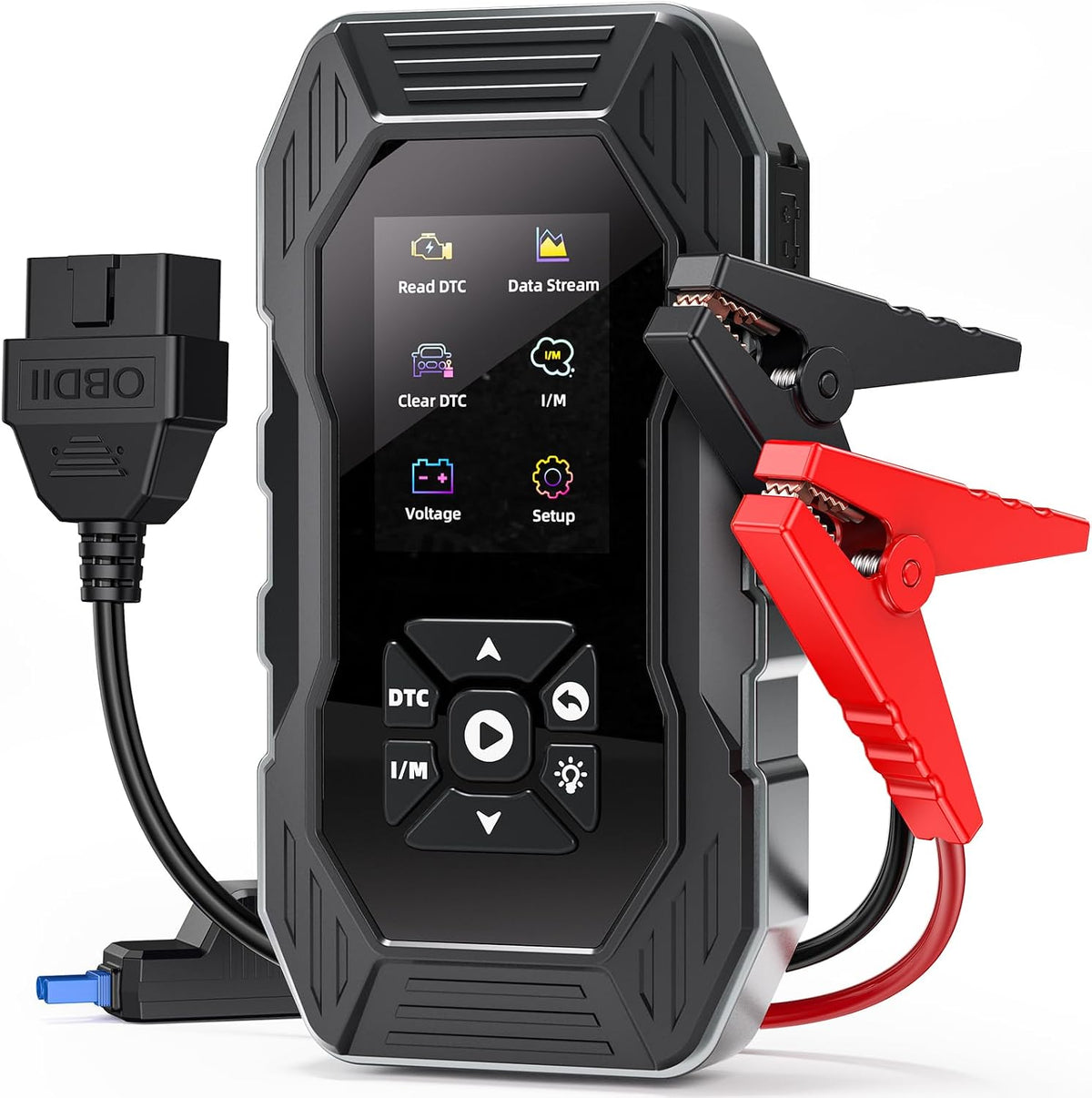 5000A Jump Starter with OBD2 Scanner, 0V Force Start, All Gas & 10L Diesel