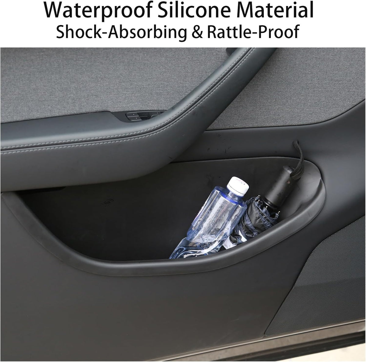 Custom Fit Door Pocket Liner Storage Box for 2025-2026 Tesla Model Y L