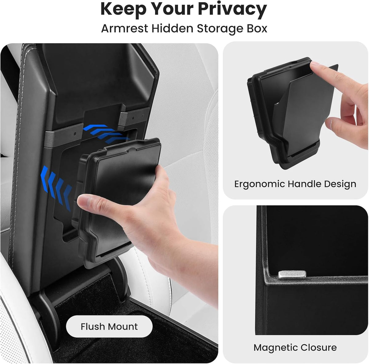 Center Console Organizer for Model Y Juniper 25-26 Model 3 Highland 24-25