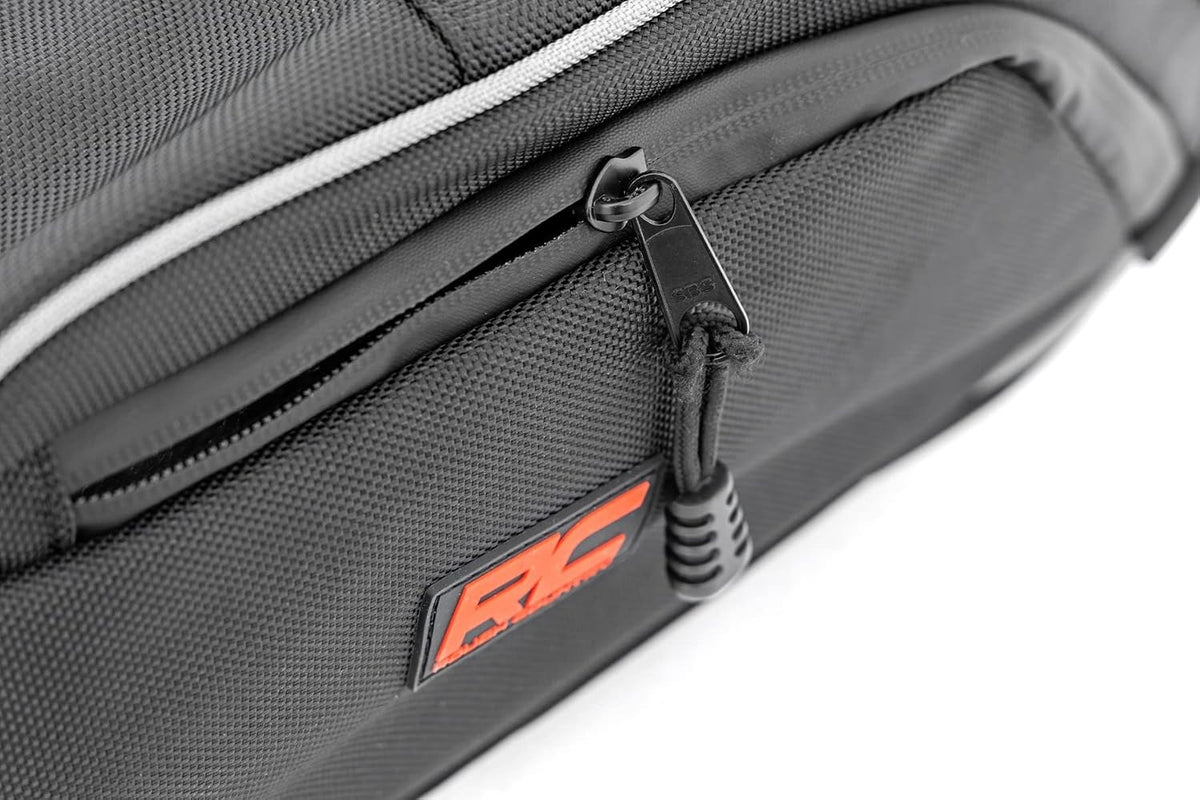 Rough Country Center Console Storage Bag for Polaris General XP4 1000 2016+ - Water & Dust Resistant UTV Storage Organizer with Dual Zippers