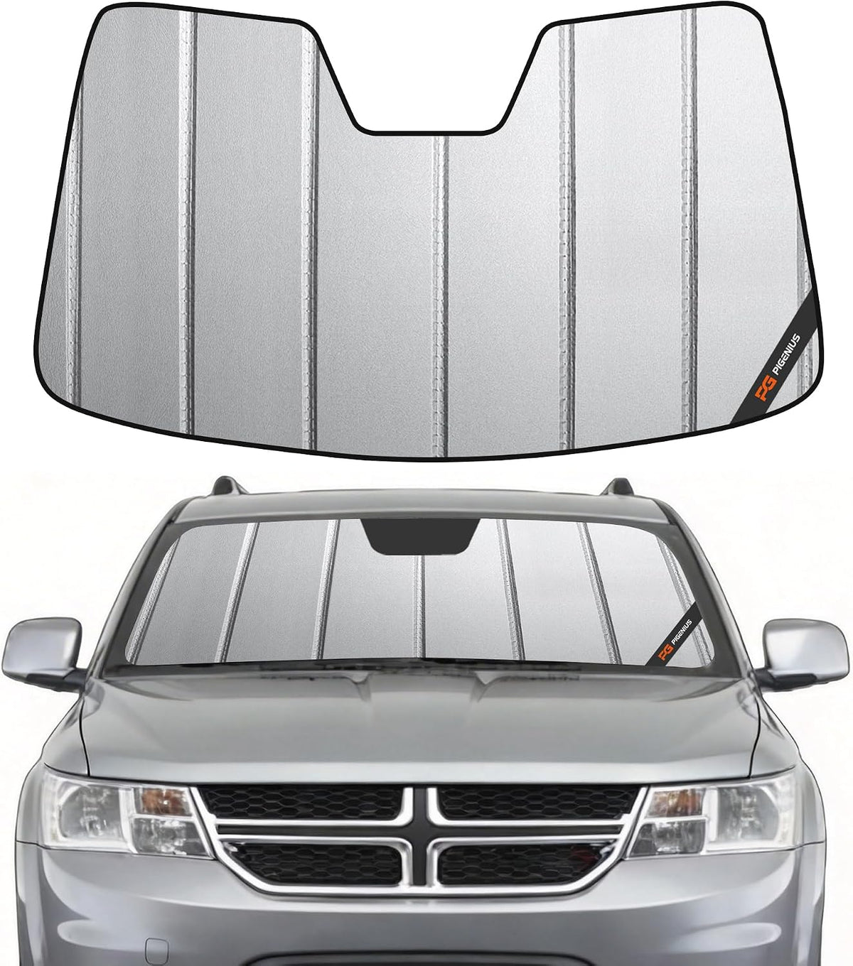 Pigenius Windshield Sunshade for Dodge Durango 2021-2026 Front Window Shade - AstraGuard